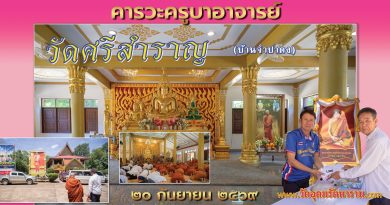 คารวะครูบาอาจารย์วัดศรีสำราญ(บ้านจำปาดง) คารวะครูบาอาจารย์วัดศรีสำราญ(บ้านจำปาดง)