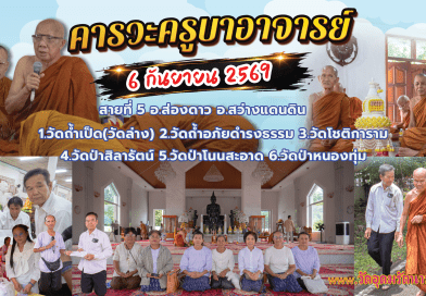 คารวะครูบาอาจารย์สายที่๕ ส่องดาว สว่างแดนดิน
