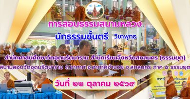 การสอบธรรมสนามหลวงปี๒๕๖๙วิชาพุทธ การสอบธรรมสนามหลวงปี๒๕๖๙วิชาพุทธ